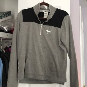 VS pink grey sweatshirt